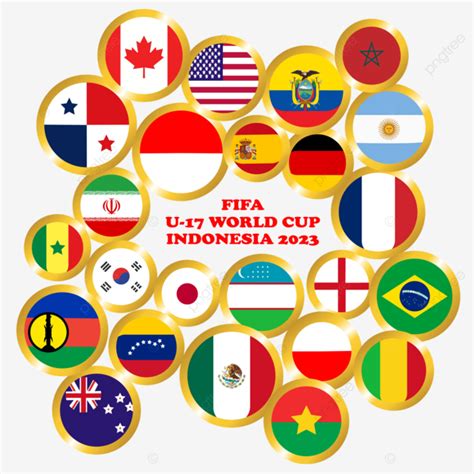 Flag Of Fifa U17 World Cup In Indonesia Illustration Vector, Flag, Fifa ...