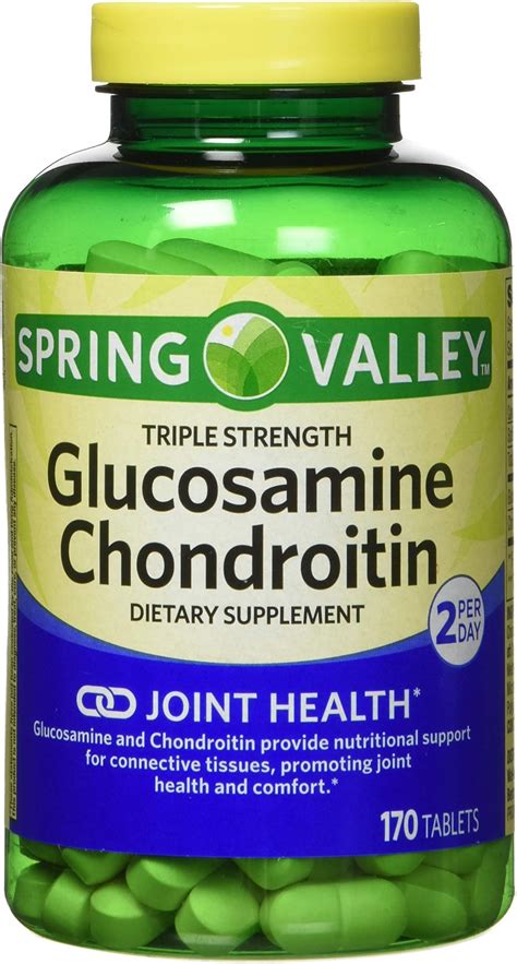 Spring Valley Glucosamine Chondroitin Triple Strength 170 Tablets Health