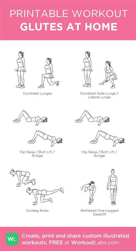 Glutes At Home My Visual Workout Created At Workoutlabs Click