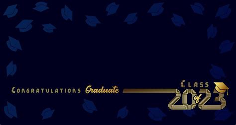 Premium Vector | 2023 Congratulation Graduate golden line design on ...