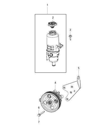 Power Steering Pump And Reservoir 2019 Ram 5500