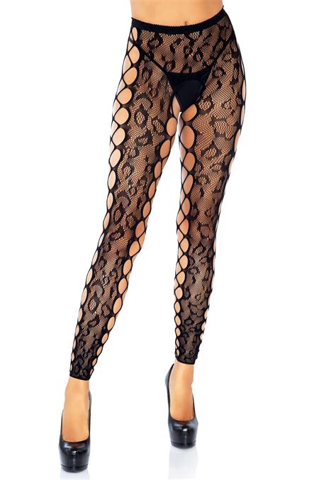 Leg Avenue Lingerie Collant Aperti Maculati Con Sexy