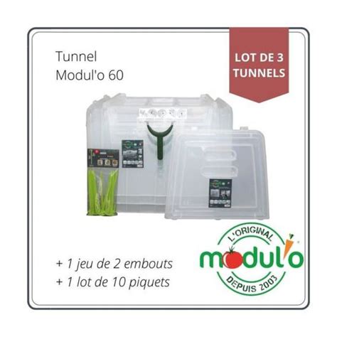 Lot De 3 Bases Tunnels De Culture 1 Jeu De 2 Embouts 1 Lot De 10