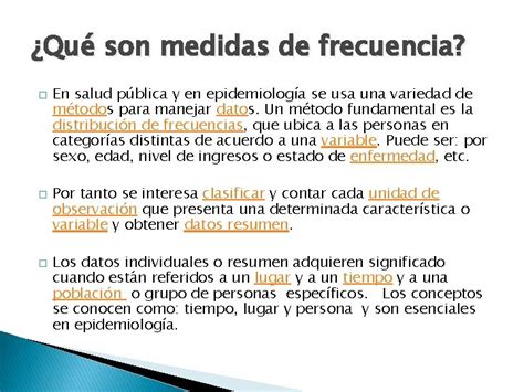 MEDIDAS DE FRECUENCIA EN EPIDEMIOLOGA Y INDICADORES BASICOS