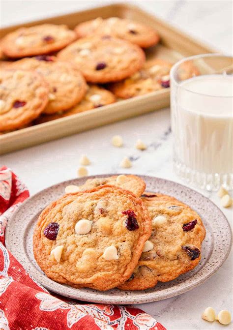 White Chocolate Cranberry Cookies Preppy Kitchen