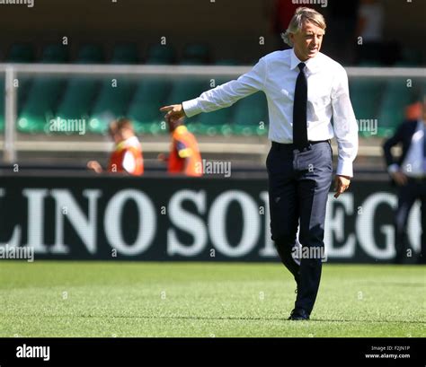 Inter Milans Head Coach Roberto Mancini High Resolution Stock