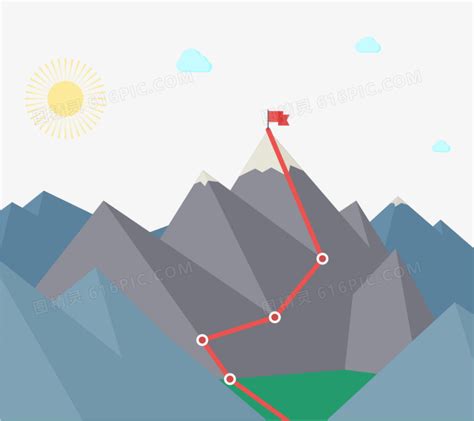 登山路线图图片免费下载_PNG素材_编号14niqxndn_图精灵