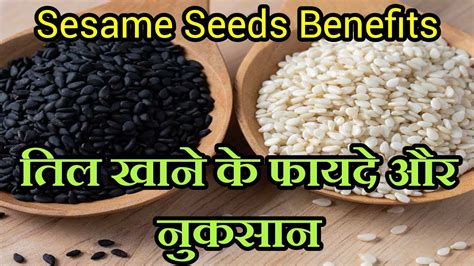 तिल खाने के फायदे और नुकसान Sesame Seeds Benefits And Side Effects