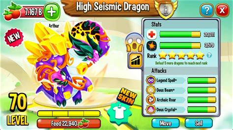 Dragon City High Seismic Dragon New Heroic Exclusive Dragon