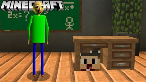 WIR VERSTECKEN UNS VOR BALDI IN MINECRAFT YouTube