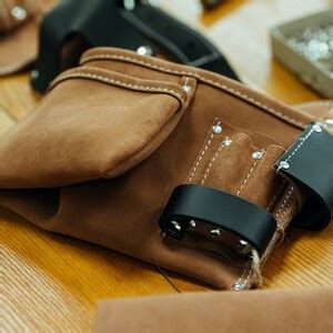 Personalized Leather Roofing Tool Belt for Builders and Fitter, Light ...