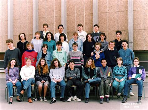 Photo de classe 3ème A de 1989 Collège Maurice Ravel Copains d avant