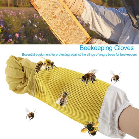 Buy Manyi Xl Beekeeping Gloves Goatskin Bee Keeping With Vented