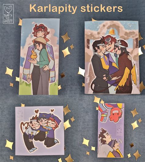 Karlnapity Stickers 4 Variants Dream SMP Karl Jacobs Quackity Sapnap