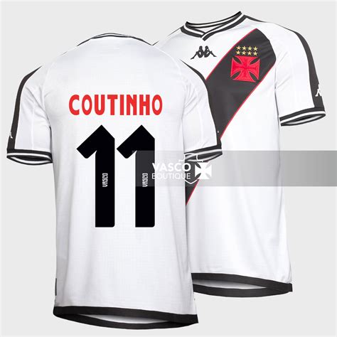 Camisa Vasco Oficial II 2024 Kappa Masculina Coutinho 11 Kappa