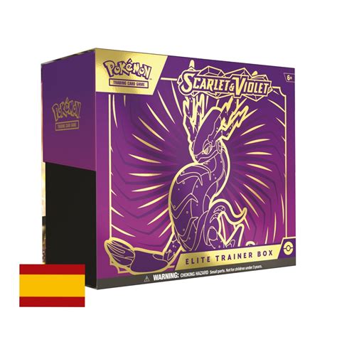 Caja De Entrenador Élite De Pokémon Tcg Escarlata Y Púrpura Español