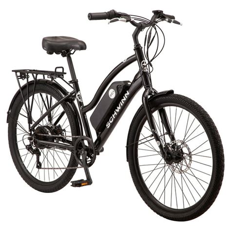 Schwinn EC1 Electric Cruiser-Style Bicycle 26 In. Wheels, 7 Speeds, Black - Walmart.com ...