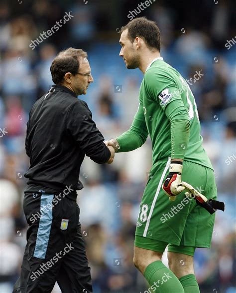 Aston Villa Manager Martin Oneill Shakes Editorial Stock Photo Stock