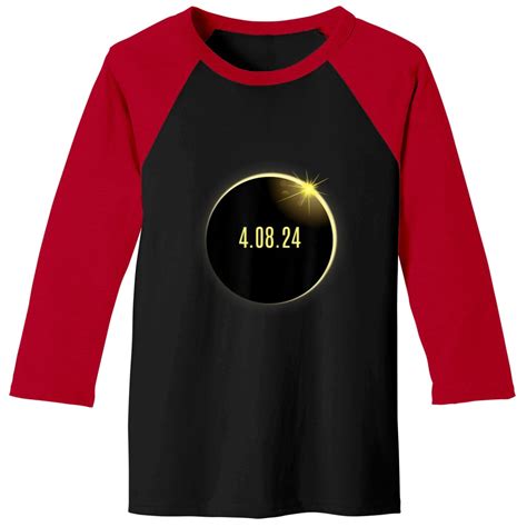 2024 Total Solar Eclipse America Spring 40824 Baseball Tees Sold By