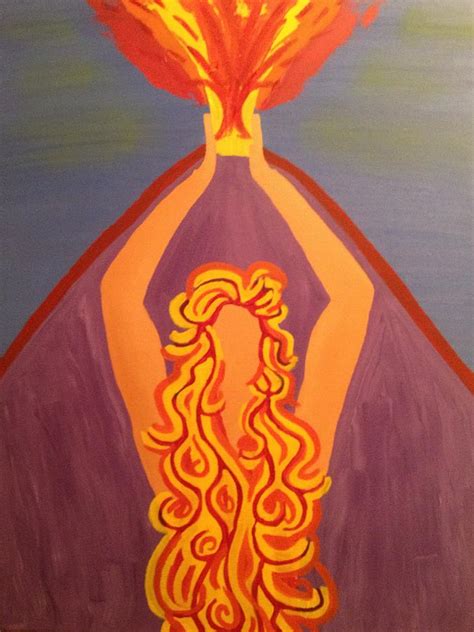 Pele The Volcano Goddess Painting By Pammyla Brooks