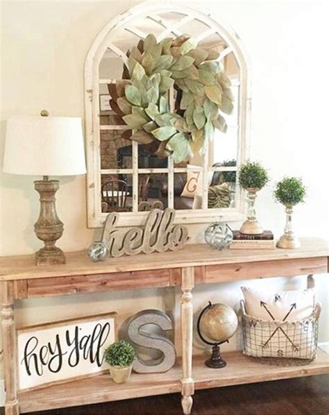 Gorgeous Farmhouse Entryway Idea Easy Diy Entryway Decorating Ideas