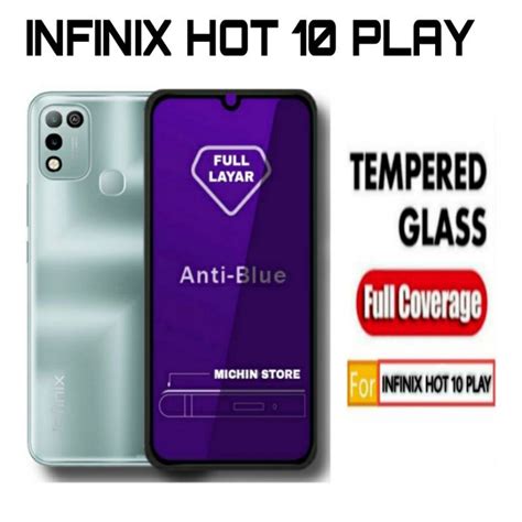 Jual Tempered Glass Blue Light Infinix Hot Play Play S S Play Note Full
