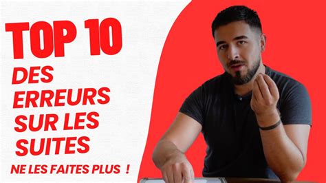 Top 10 des erreurs sur les SUITE NUMÉRIQUES YouTube