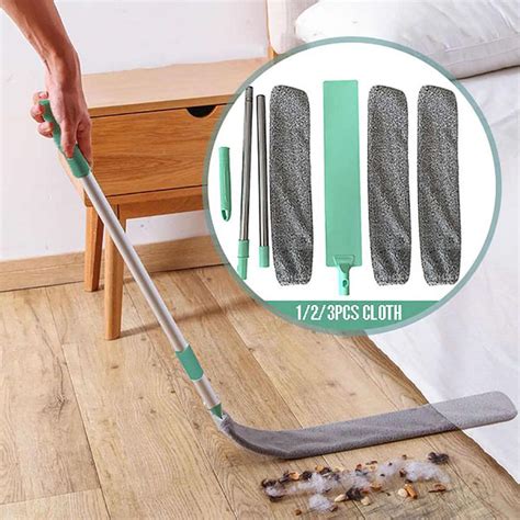 Bedside Dust Brush Long Handle Mop Household Bed Bottom Gap Clean Fur