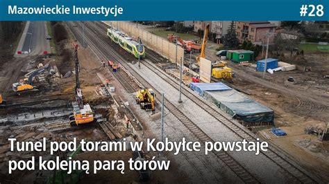 28 Tunel pod torami w Kobyłce powoli powstaje pod kolejną parą torów