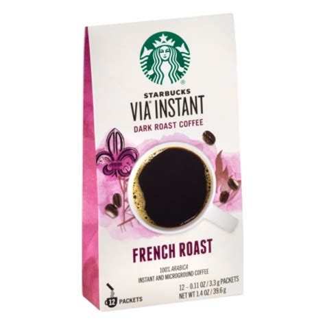 Starbucks Via Instant Dark Roast French Roast Coffee, 2.24 oz - Kroger