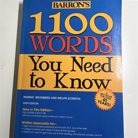 1100 Words You Need To Know Sixth edition BARRONS 興趣及遊戲 書本 文具