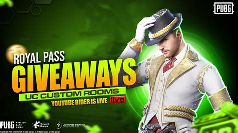 Bgmi Live Custom Room Royal Pass Giveaway Bgmi Live Bgmi Bgmilive