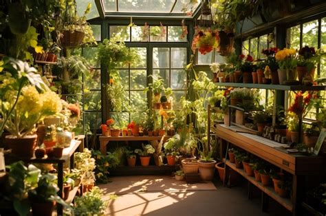 Premium Ai Image A Beautiful Plant Nursery Display