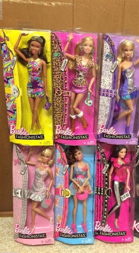 6 Fashionistas Barbie Jointed Doll Lot Raquelle Teresa Summer Nikki Wave 1 Rare Mattel Barbie