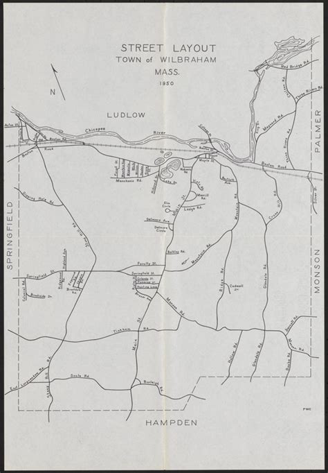 Street Layout Town Of Wilbraham Mass Digital Commonwealth