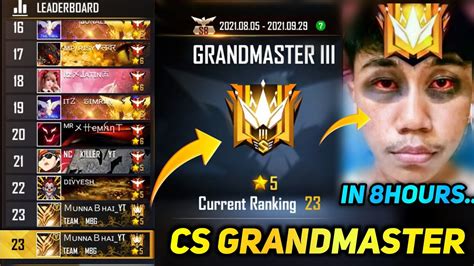 Road To Cs Grandmaster In Hours Clash Squad Ranked Grandmaster