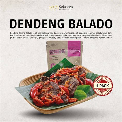 Jual Dendeng Balado Khas Keluarga Kharisma 200 Gram Siap Makan