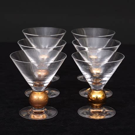 Gunnar Cyr N Martini Champagneglas Stycken Orrefors Glas