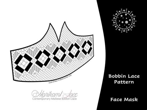 Face Mask Bobbin Lace PATTERN With Instructions INSTANT PDF Etsy