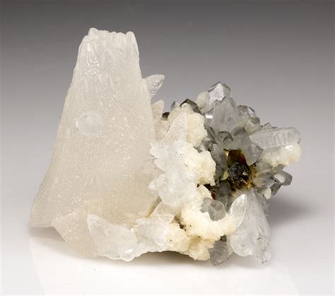 Calcite With Quartz Chalcopyrite Minerals For Sale