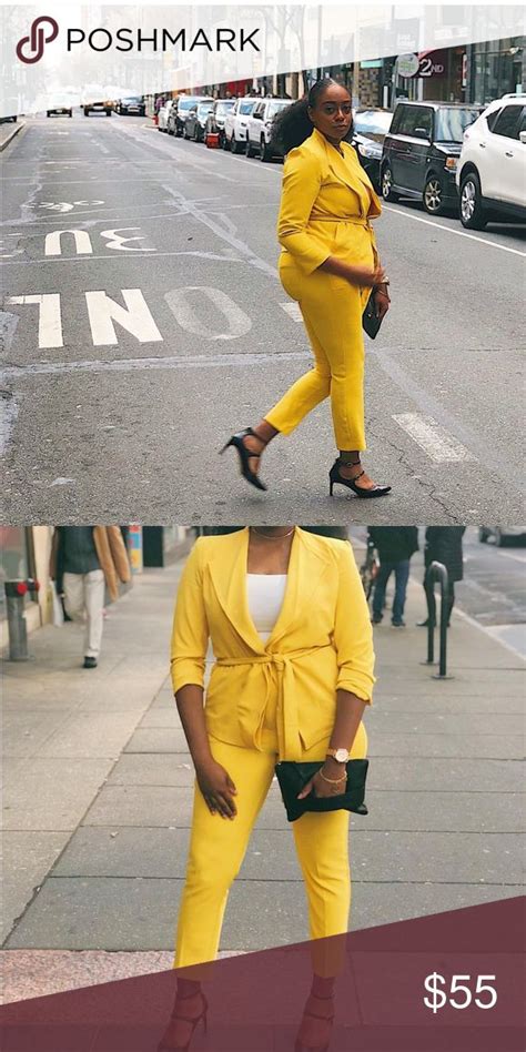 Vibrant Yellow Pantsuit Selling Entire Outfit This Pantsuit Is A