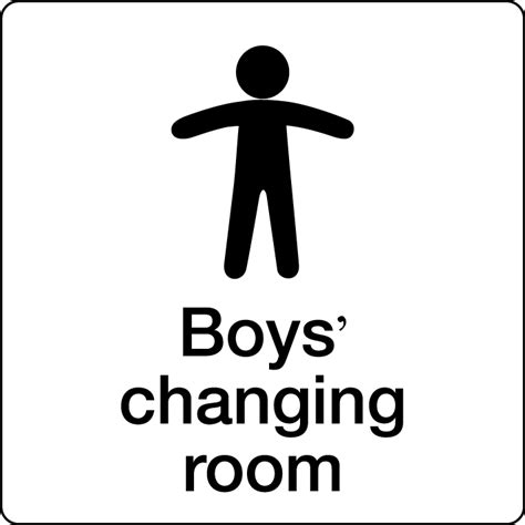 Boys Changing Room Sign Stocksigns