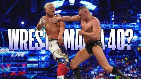 Cody Rhodes Vs Gunther To Main Event WrestleMania 40 YouTube