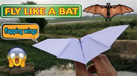 Original Vs Modified Paper Bats Flapping Wings Flying 50 OFF