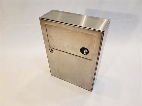 Surface Wall Mount Trash Waste Bin Bobrick B Ss Stainless Steel