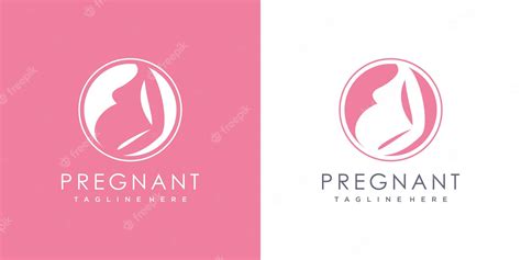 Premium Vector Pregnant Logo Design With Modern Unique Style Premium