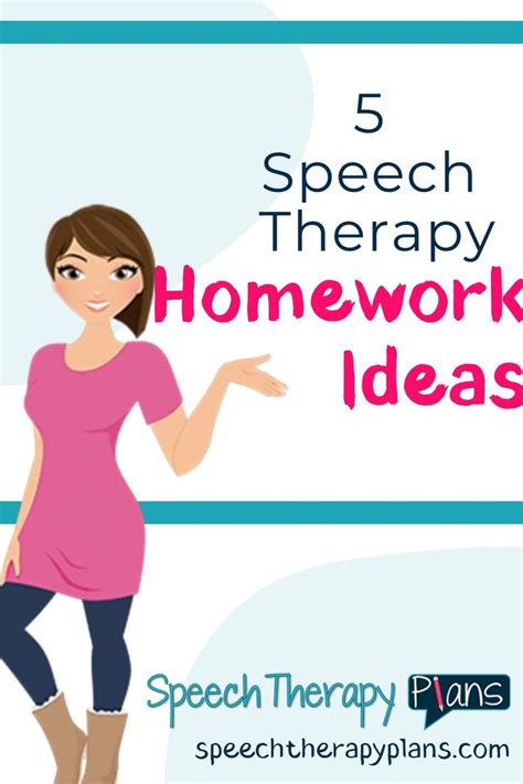 5 Speech Therapy Homework Ideas Speech Therapy Plans Speech Therapy