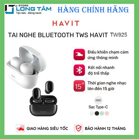 Tai nghe không dây Havit TW925 Giá Rẻ Hàng chính hãng Shopee Việt Nam