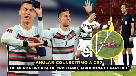 TREMENDA BRONCA De CRISTIANO Le ANULAN GOL LEGITIMO Con PORTUGAL Y CR7