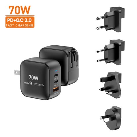 Vina New Tech Gan Pd 70w Super Mini Fast Charger Type C Wall Charger